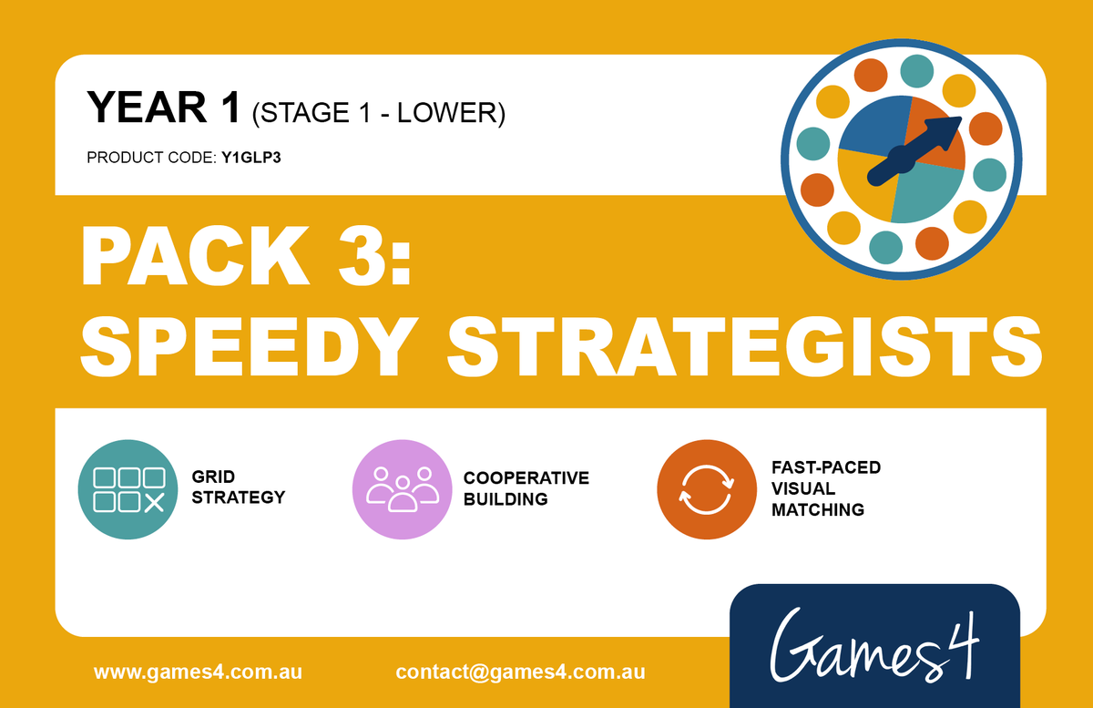 YEAR 1 PACK 3 - Speedy Strategists