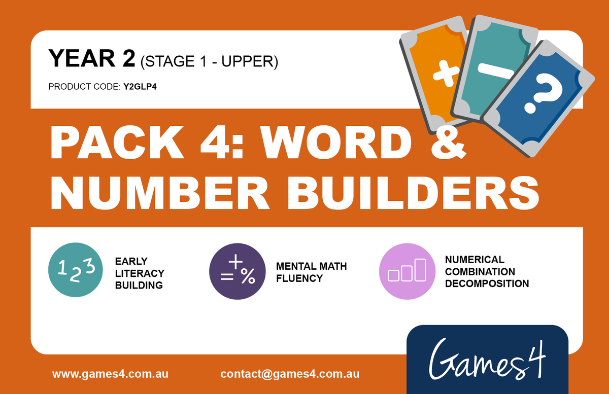 YEAR 2 PACK 4 - Word & Number Builders