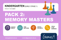 KINDERGARTEN PACK 2 - Memory Masters
