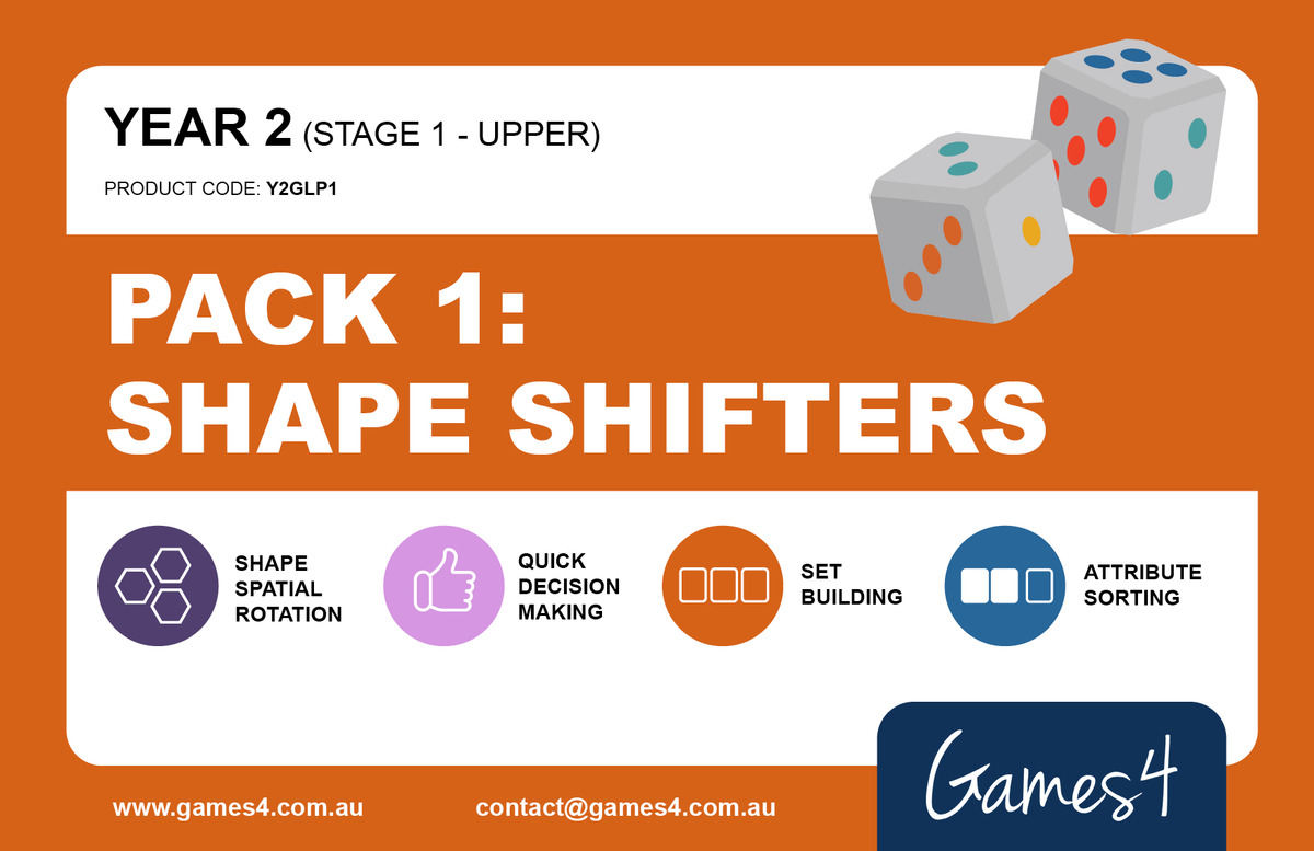 YEAR 2 PACK 1 - Shape Shifters