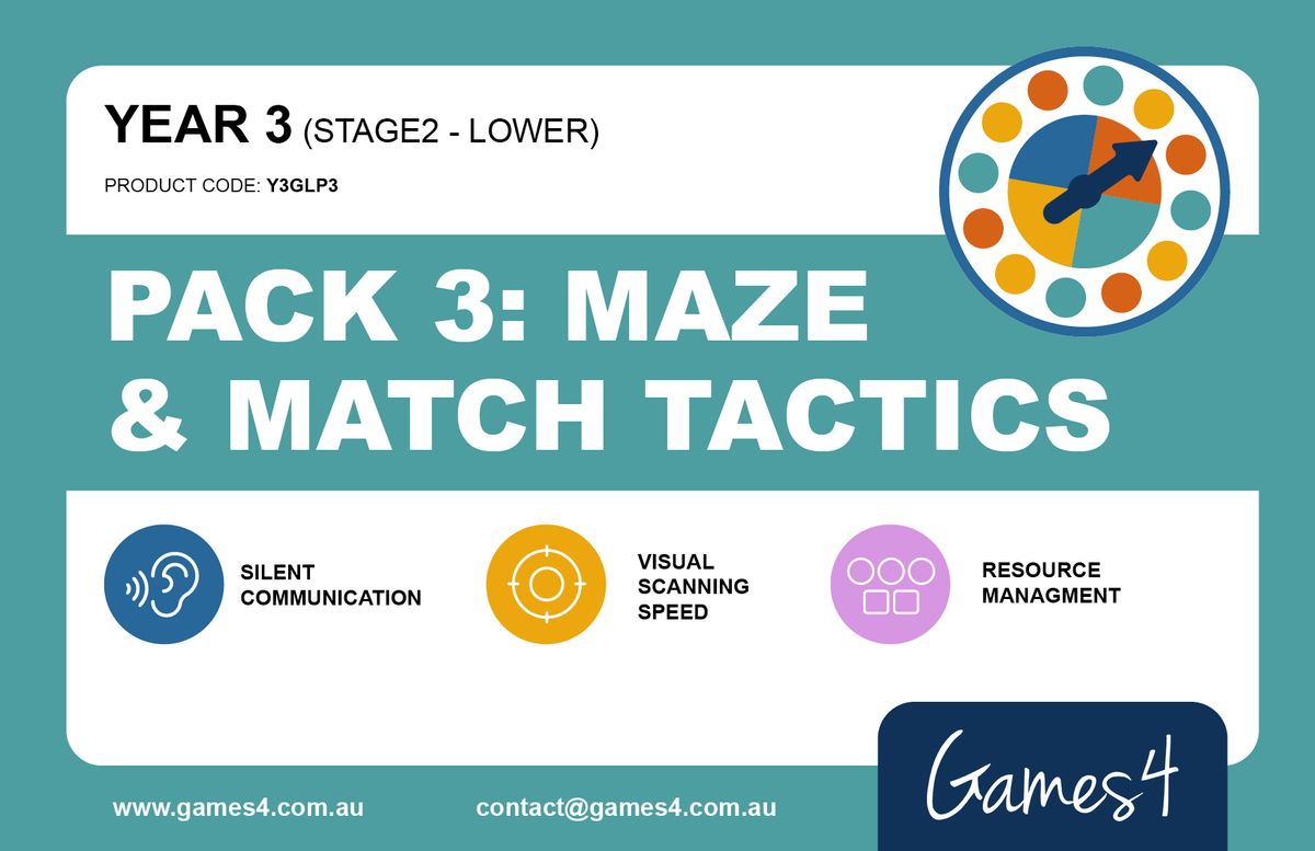YEAR 3 PACK 3 - Maze & Match Tactics
