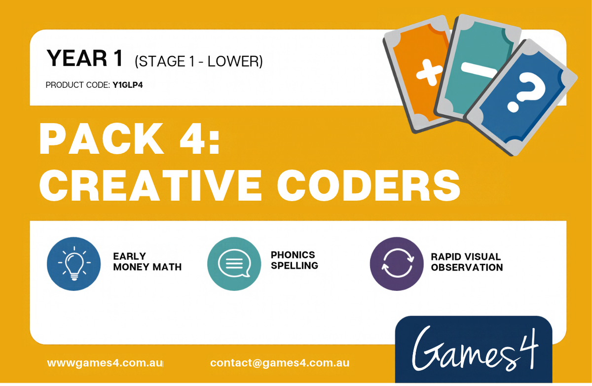 YEAR 1 PACK 4 - Creative Coders