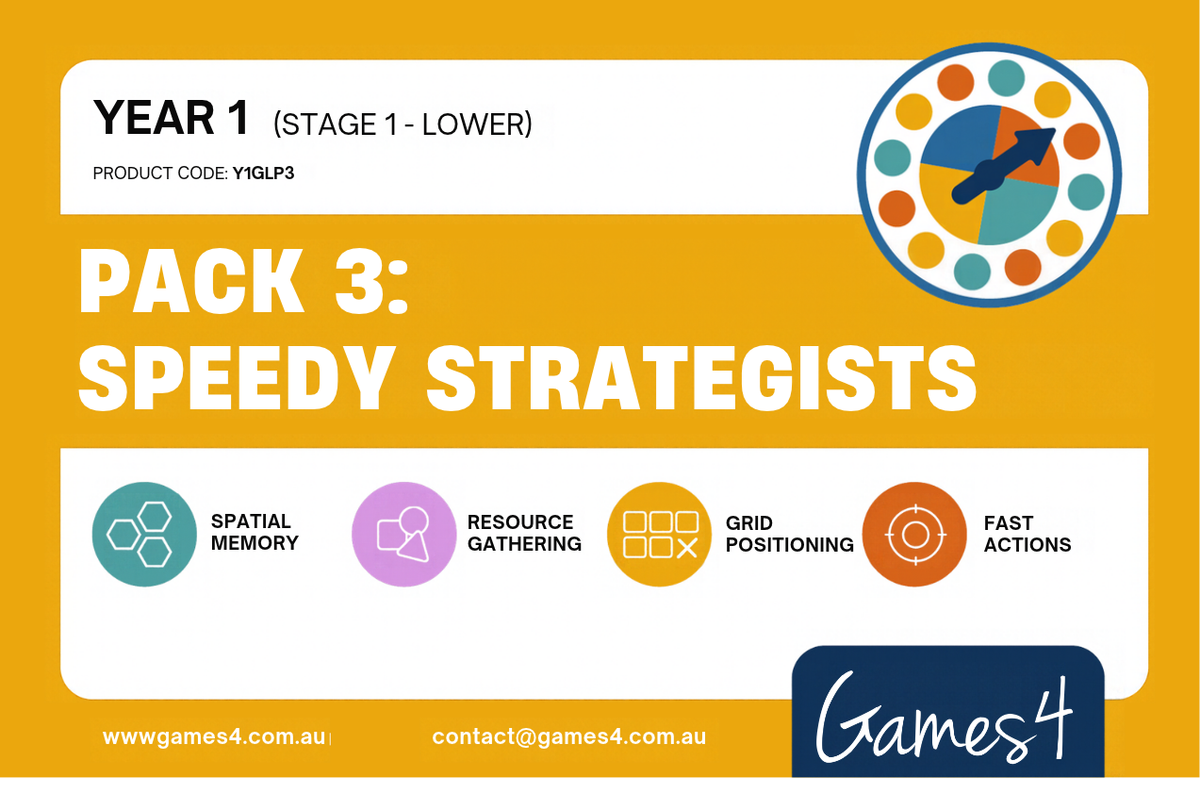 YEAR 1 PACK 3 - Speedy Strategists